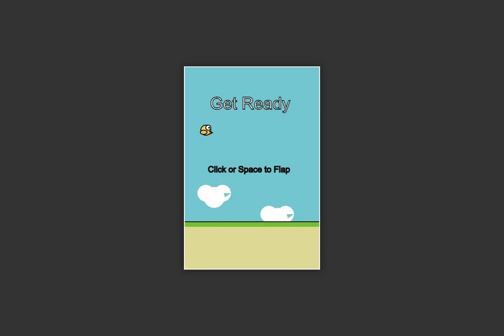 Qwen-generated Flappy Bird game