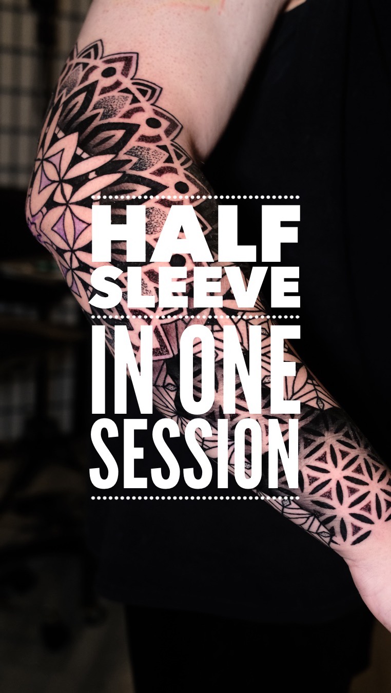 Geometric tattoo by Raúl Wesche